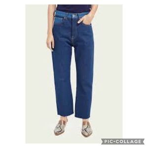 Scotch & Soda Color Block Extra Boyfriend Low & Relaxed Fit Jean NEW NWT